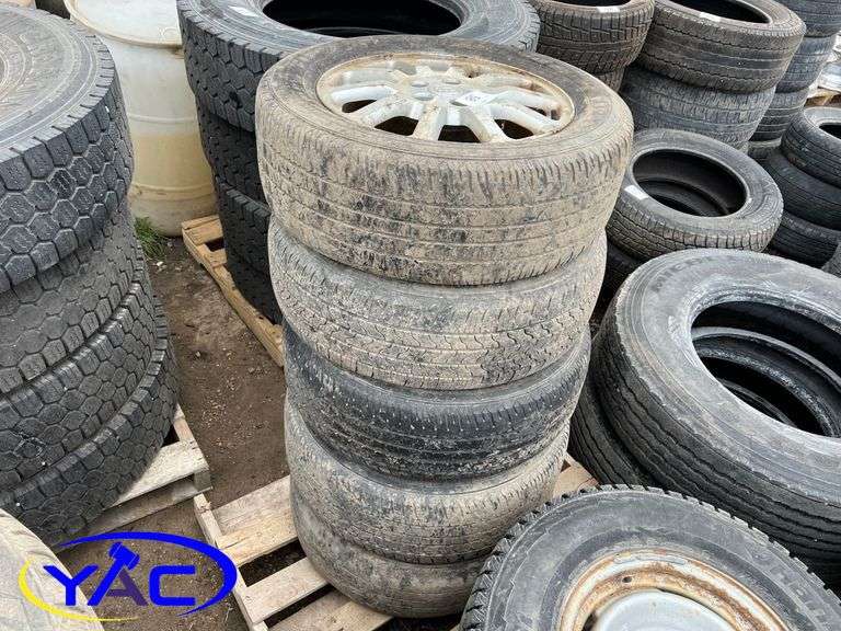 5- 225/60R17 Tires W/ Rims - Buick
