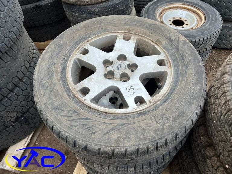 4- 235/70R16 Tires W/ Rims - Ford