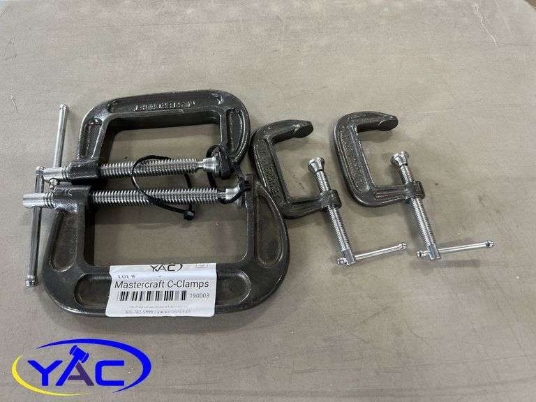 Mastercraft Spring Clamp Mastercraft C-Clamps - YAC Auctions