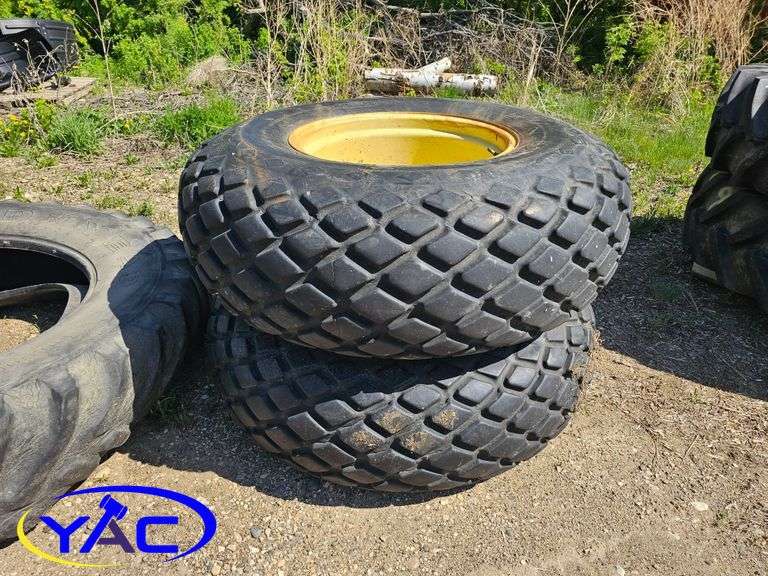 2- 18.4 x 26 TIRES ON RIMS