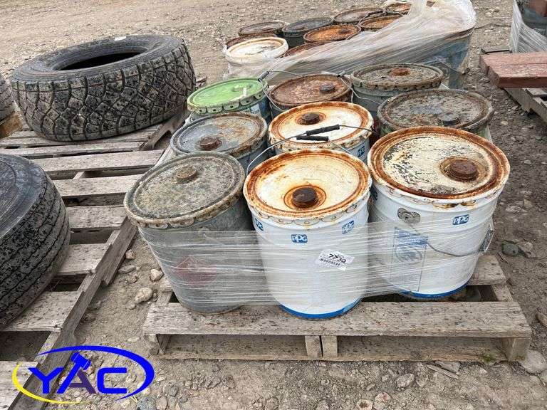 9- Pails Of Industrial Paint - YAC Auctions