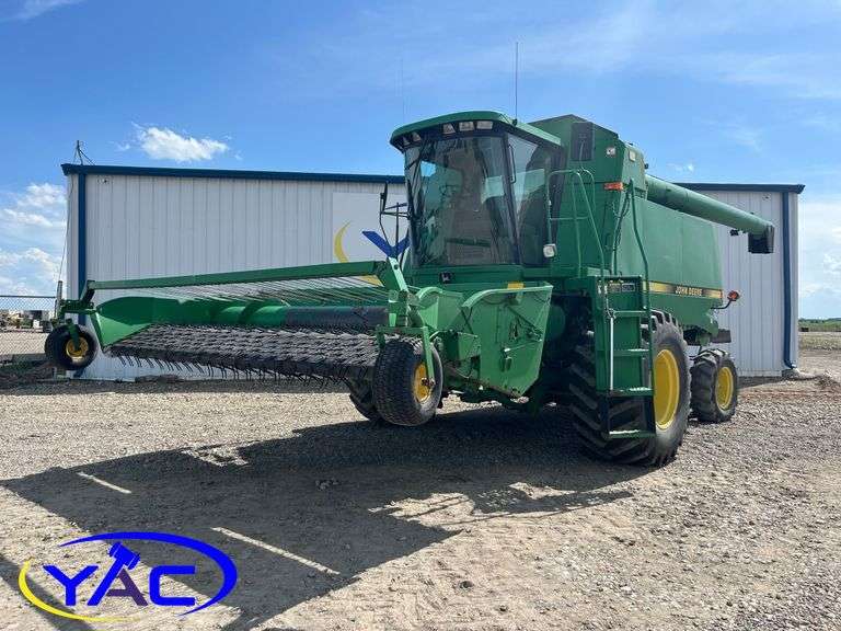 1995 JOHN DEERE 9600 COMBINE W/ 914 PICKUP HEADER