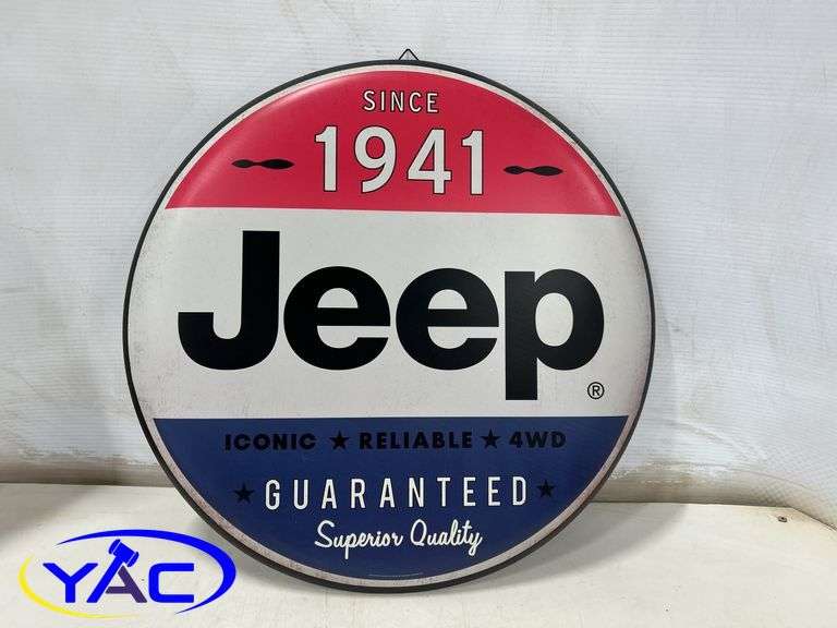 Jeep Round Sign