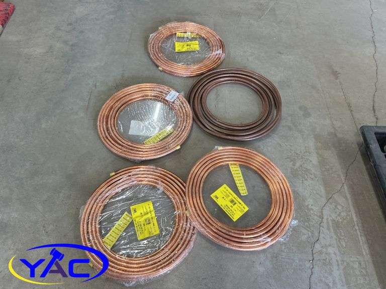 5- Rolls 1/2" Natural Gas Copper Tubing