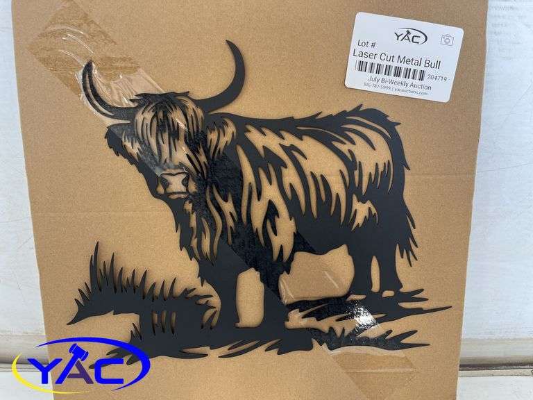 Laser Cut Metal Bull