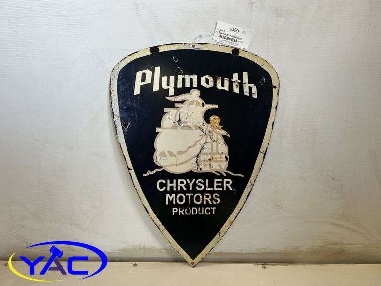 Plymouth Metal Sign