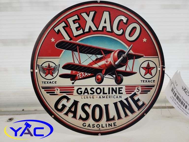 Metal Texaco Gasoline Sign