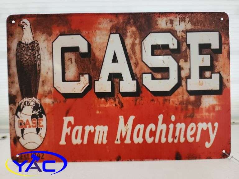Metal Case Farm Machinery Sign