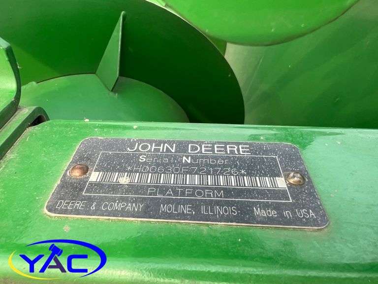 JOHN DEERE 630F HYDRAFLEX HEADER & TRANSPORT