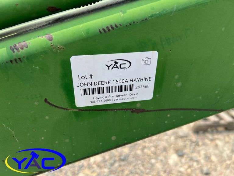 JOHN DEERE 1600A HAYBINE