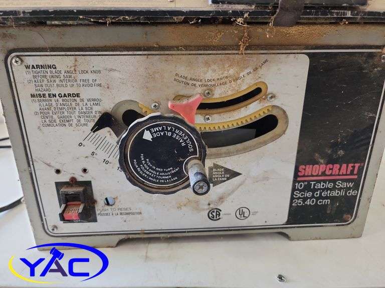 Shop Craft Table Saw