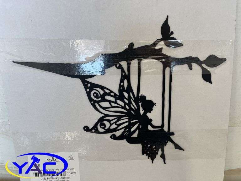 Laser Cut Metal Swinging Fairy Tree Decoration