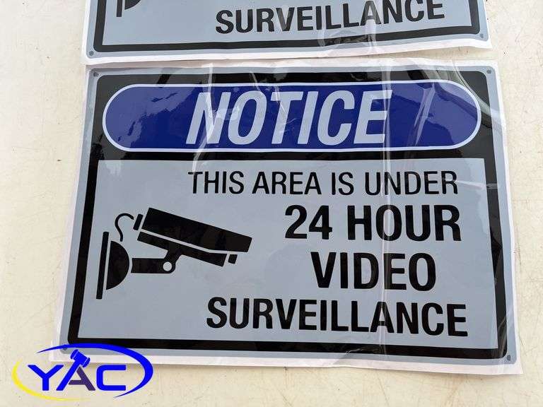 4- Notice Area Is Under Surveillance Decals