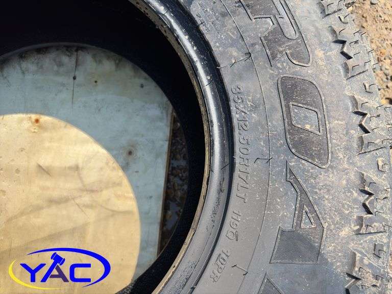 4- 35X12.50R17 Tires (BUYER MUST PAY 4X THE BID PRICE)