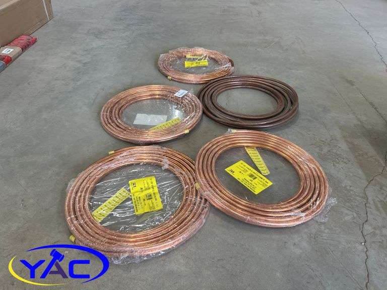 5- Rolls 1/2" Natural Gas Copper Tubing