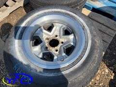 4- 205/75R14 Tires & Rims Off Of A Chevy (Rims Only Tires Weathered And Cracked)