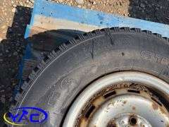 2- 245/75R16 Tires & Rims From A Trailer. (Rims Only. Tires Worn And Cracked)