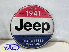 Jeep Round Sign