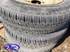14 - 15" Concord Packer Tires (Rims Only - Tires Weathered & Cracked)