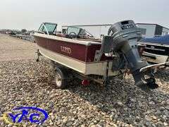 1984 LUND 16' BOAT W/ 2018 EZ LOADER TRAILER