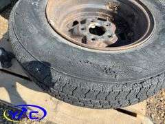 4- 205/75R14 Tires & Rims Off Of A Chevy (Rims Only Tires Weathered And Cracked)