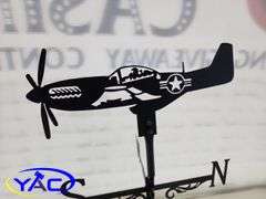 Metal Airplane Weathervane