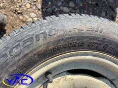 14 - 15" Concord Packer Tires (Rims Only - Tires Weathered & Cracked)