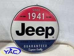 Jeep Round Sign