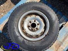 2- 245/75R16 Tires & Rims From A Trailer. (Rims Only. Tires Worn And Cracked)