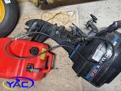 9.8HP MERCURY TILLER MOTOR  W/ FUEL TANK