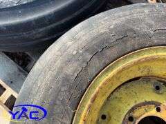 8- Assorted 9.5L-15 Implement Tires W/ Rims