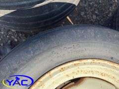 14 - 15" Concord Packer Tires (Rims Only - Tires Weathered & Cracked)