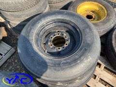 8- Assorted 9.5L-15 Implement Tires W/ Rims