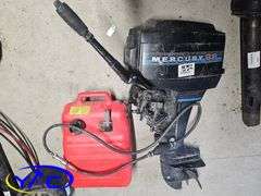 9.8HP MERCURY TILLER MOTOR  W/ FUEL TANK