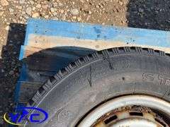 2- 245/75R16 Tires & Rims From A Trailer. (Rims Only. Tires Worn And Cracked)
