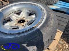 4- 205/75R14 Tires & Rims Off Of A Chevy (Rims Only Tires Weathered And Cracked)