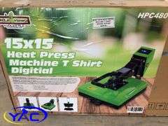 15x15 Heated T-Shirt Press (Returned Item, Opened Box & Possibly Missing Parts)