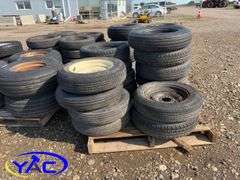 14 - 15" Concord Packer Tires (Rims Only - Tires Weathered & Cracked)