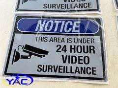 4- Notice Area Is Under Surveillance Decals