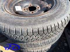 16 -15" Concord Packer Tires (Rims Only - Tires Cracked & Weathered)