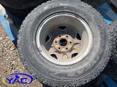 4- 245/75R16 Tires & Rims (Rims Only. Tires Cracked)