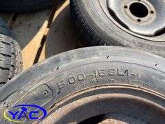 14 - 15" Concord Packer Tires (Rims Only - Tires Weathered & Cracked)