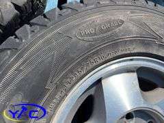 4- 245/75R16 Tires & Rims (Rims Only. Tires Cracked)