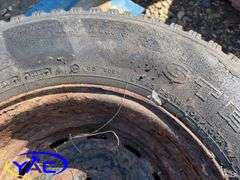 2- 245/75R16 Tires & Rims From A Trailer. (Rims Only. Tires Worn And Cracked)