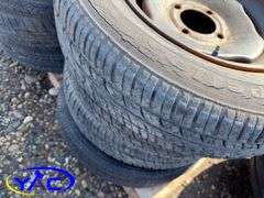 16 -15" Concord Packer Tires (Rims Only - Tires Cracked & Weathered)