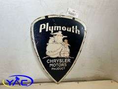 Plymouth Metal Sign