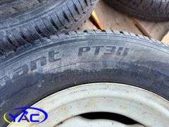 14 - 15" Concord Packer Tires (Rims Only - Tires Weathered & Cracked)