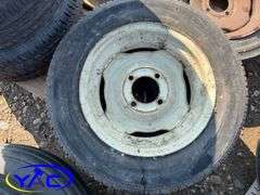 14 - 15" Concord Packer Tires (Rims Only - Tires Weathered & Cracked)
