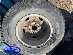 4- 245/75R16 Tires & Rims (Rims Only. Tires Cracked)
