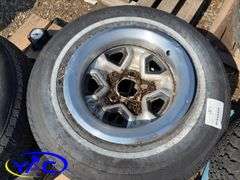 4- 205/75R14 Tires & Rims Off Of A Chevy (Rims Only Tires Weathered And Cracked)